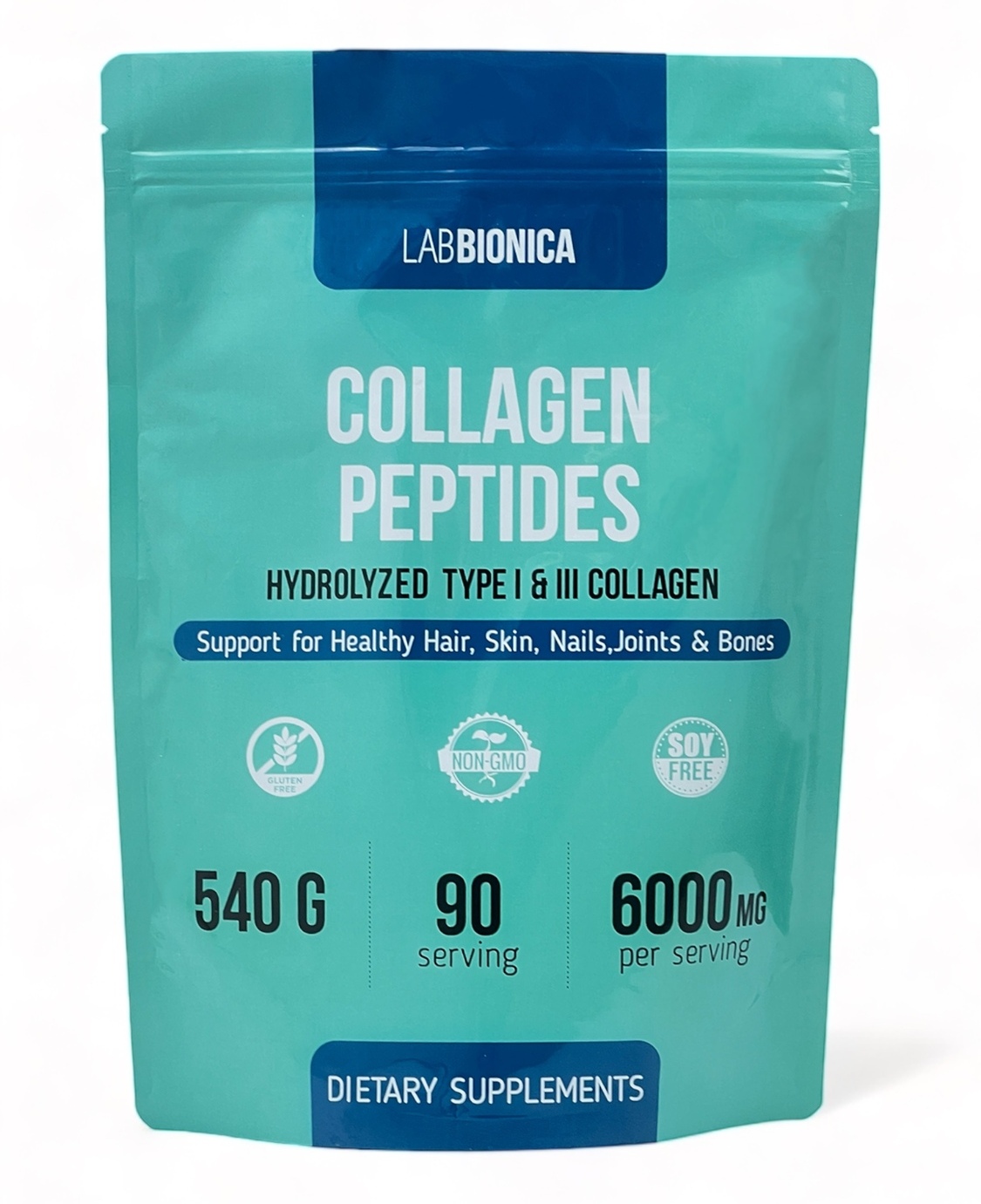 Коллаген говяжий гидролизованный 1 и 3 типа COLLAGEN PEPTIDES порошок, 540 г